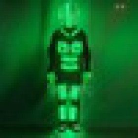 Multicolor change led suit costume for dance with helmet-gloves,shoes cover